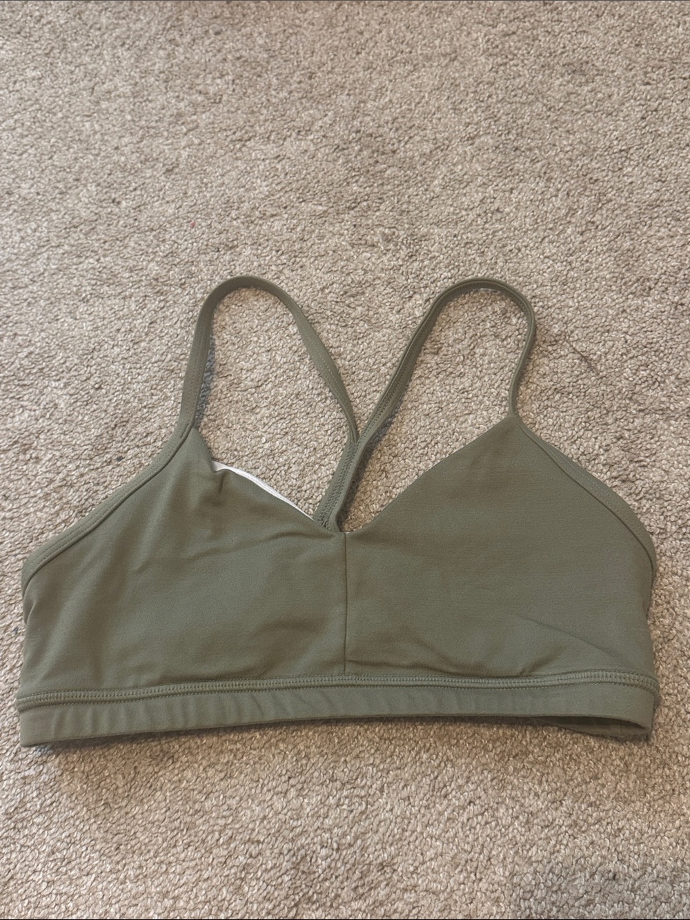 Fleo Olive Green Wireless Sports Bralette